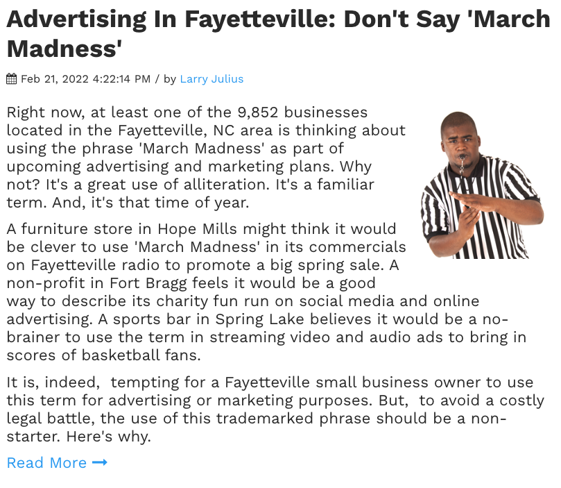 Advertising In Fayetteville Writing Commercials